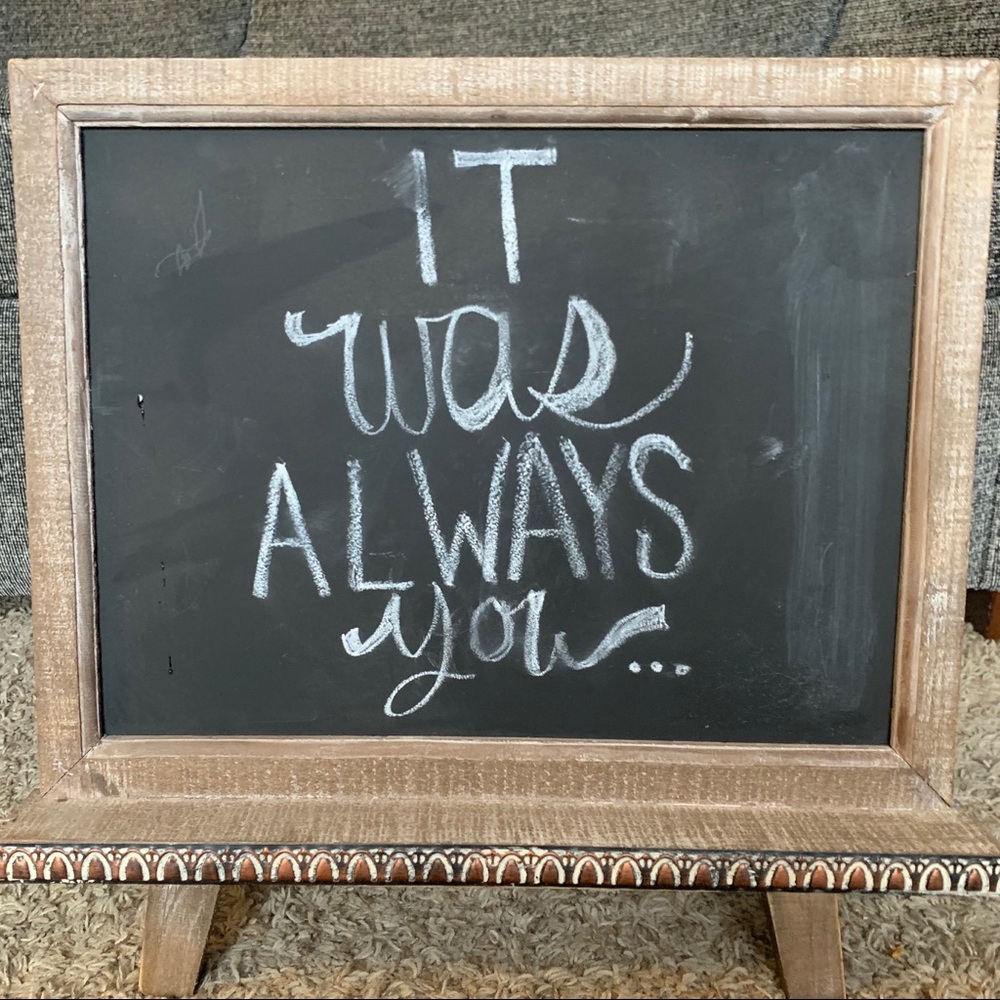 Farmhouse Chalkboard Easel - Rustic Home Decor